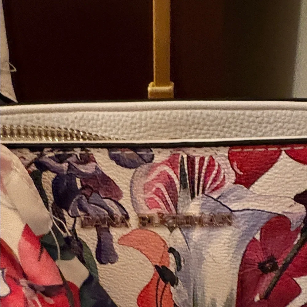 Floral Dana Buchanan Cora Handbag with Scarf Accent